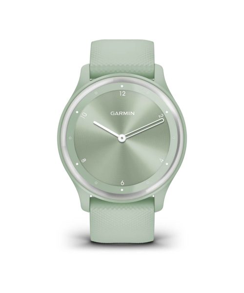 Garmin vívomove® Sport - Urkasse i fargen Cool Mint og silikonrem med sølvfargede detaljer - Bilde 2