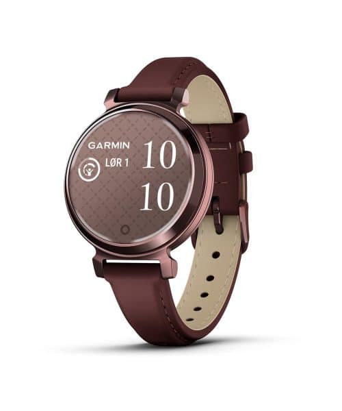 Garmin Lily® 2 Classic - Mørk bronse med morbærfarget skinnrem