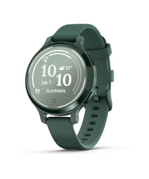 Garmin Lily® 2 Active - Jasper-grønn med jasper-grønn silikonrem