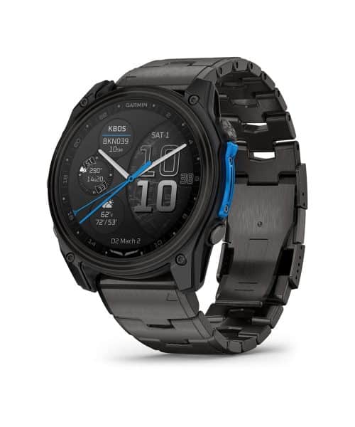 Garmin D2™ Mach 2 – 51 mm - Karbongrå DLC-titan med ventilert titanarmbånd