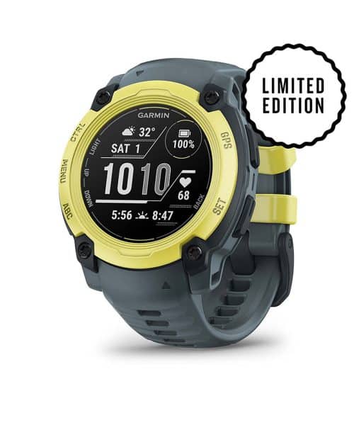 Garmin Instinct® E – 40 mm - Electric Lime-farget med skumringsfarget rem