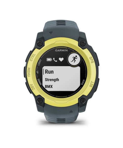 Garmin Instinct® E – 40 mm - Electric Lime-farget med skumringsfarget rem - Bilde 2