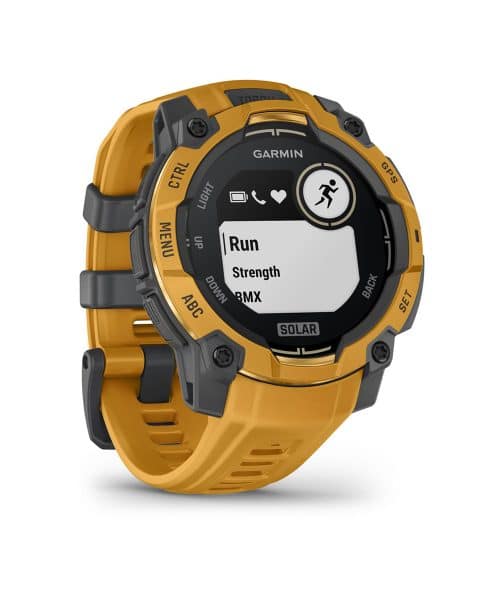 Garmin Instinct® 3 – 45 mm, Solar - Sunburst med Sunburst/grå rem - Bilde 3