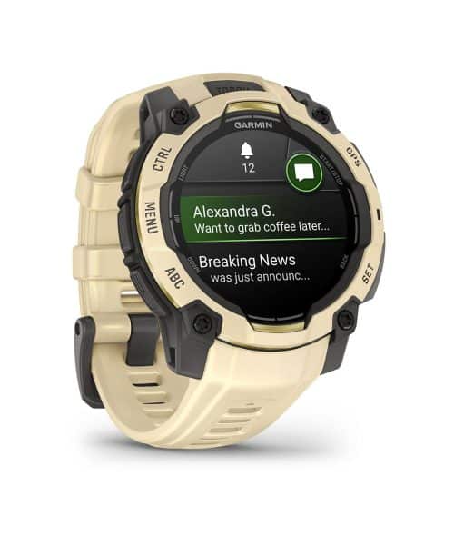 Garmin Instinct® 3 – 45 mm, AMOLED - Sitrinfarget med sitrinfarget rem - Bilde 3