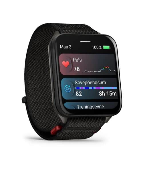 Garmin Venu® X1 - Sort med skifergrått titandeksel og sort ComfortFit-nylonrem - Bilde 3