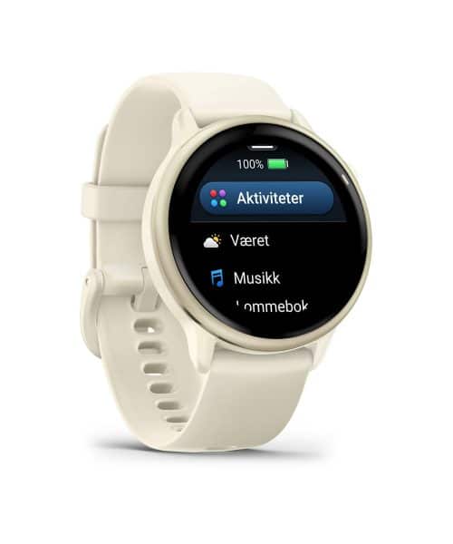 Garmin vívoactive® 6 - Lunar Gold med Bone-rem - Bilde 3