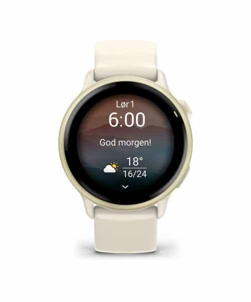 Garmin vívoactive® 6 - Lunar Gold med Bone-rem - Bilde 4