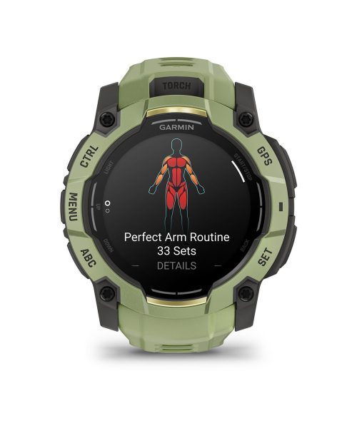 Garmin Instinct® 3 – 50 mm, AMOLED - Bregnegrønn med bregnegrønn rem - Bilde 4