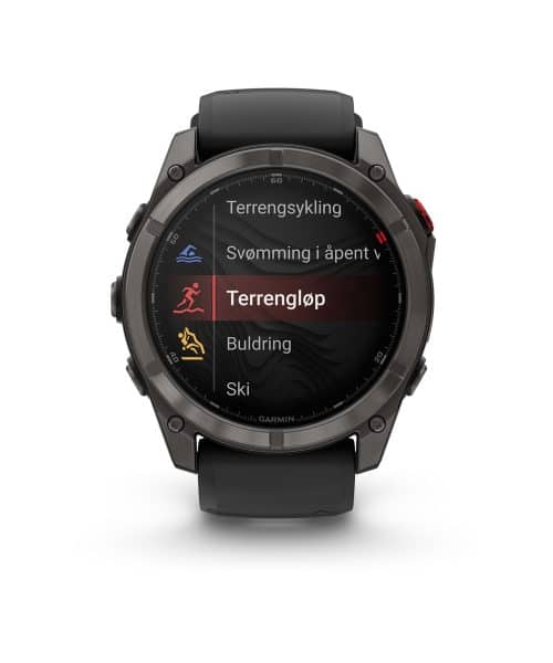 Garmin fēnix® 8 Pro – 51 mm, AMOLED - Sapphire, Karbongrå DLC-titan med sort/steingrå silikonrem - Bilde 4