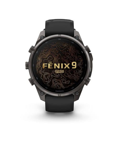 Garmin fēnix® 9 Pro – 47mm - Karbongrå DLC-titan med sort/steingrå silikonrem - Bilde 2