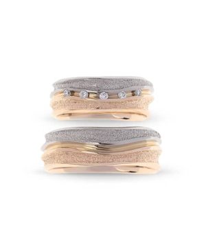 Van Bergen Ring i hvitt gull og gult gull