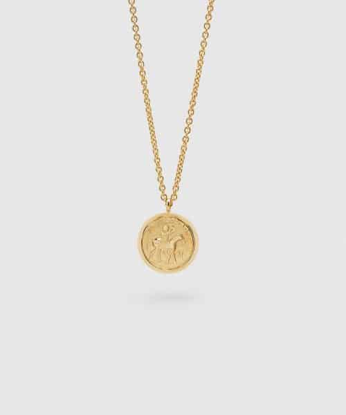 Tom Wood Coin Pendant Gold