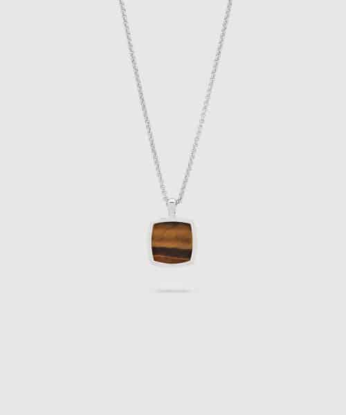 Tom Wood Cushion Pendant Tiger Eye