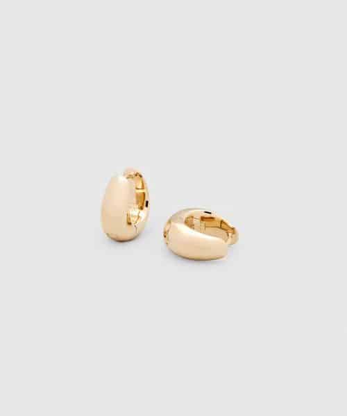 Tom Wood Ice Hoops Small Gold