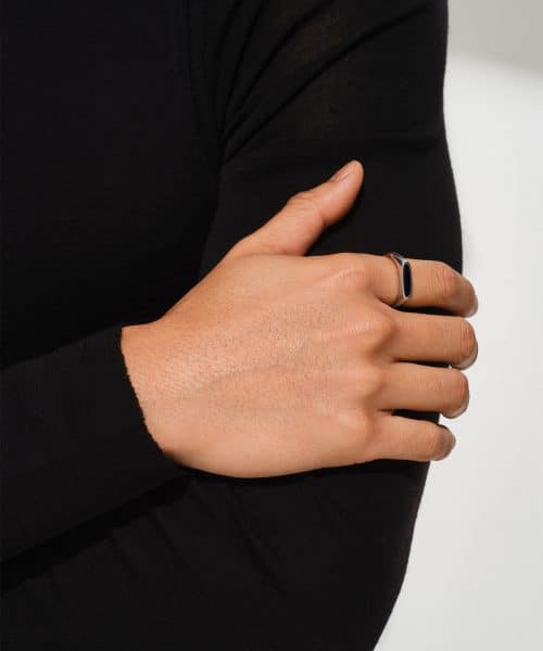 Tom Wood Mario Ring Onyx - Bilde 2