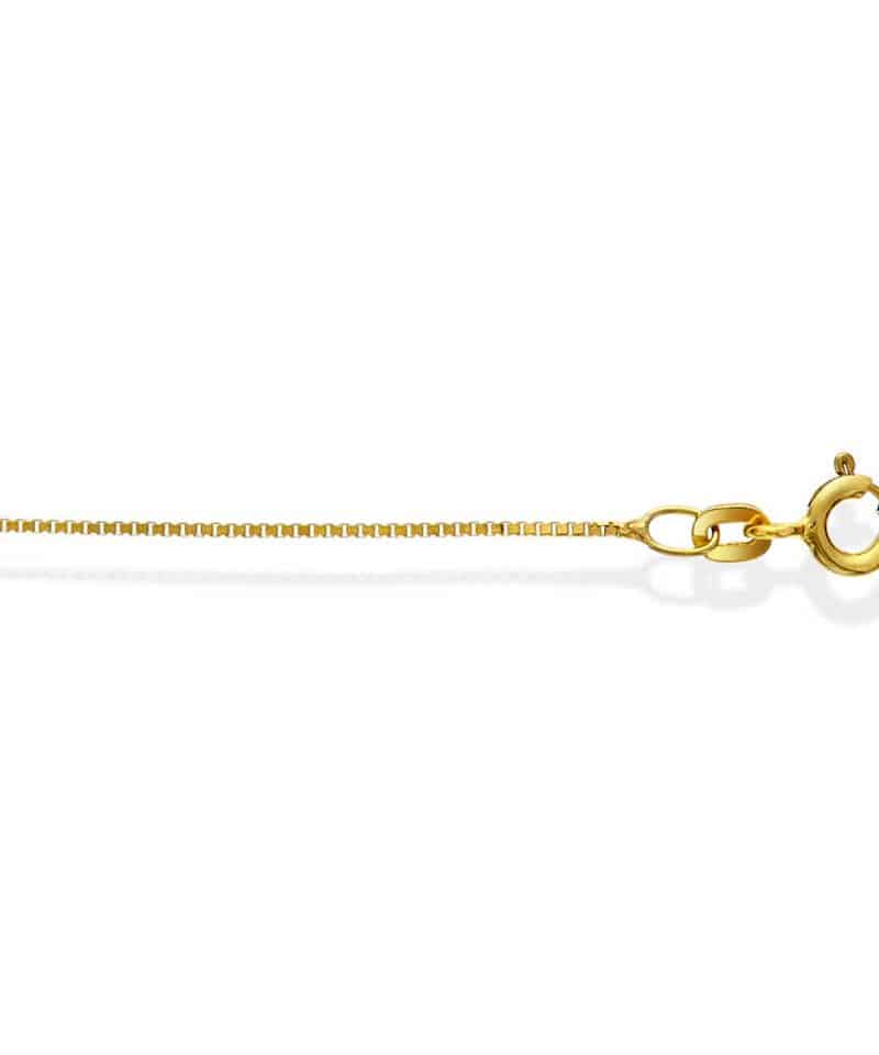 Veneziansk kjede i gull 0,8 mm 45 cm