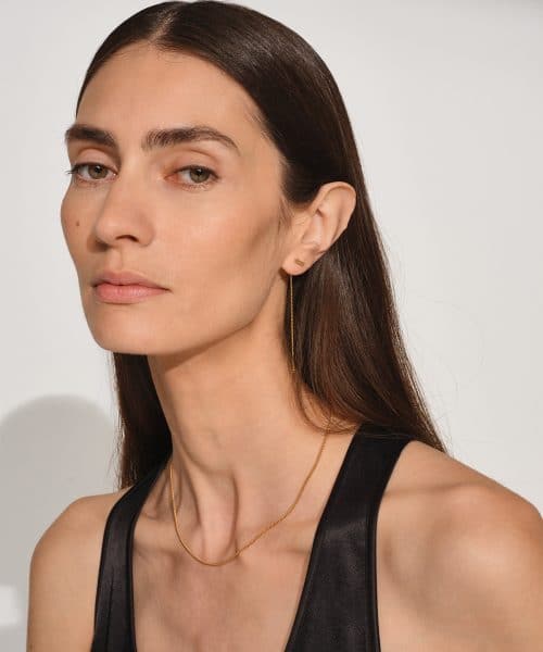 Tom Wood Sleek Ear Chain Gold 64 mm - Bilde 2