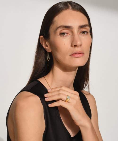 Tom Wood Sleek Ear Chain Gold 140 mm - Bilde 2
