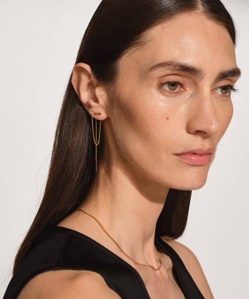 Tom Wood Sleek Ear Chain Gold 140 mm - Bilde 3