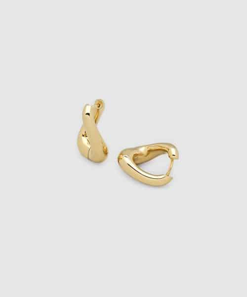 Tom Wood Twist Hoops Gold