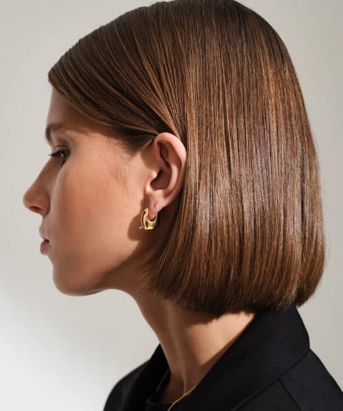 Tom Wood Pebble Hoops Small Gold - Bilde 3