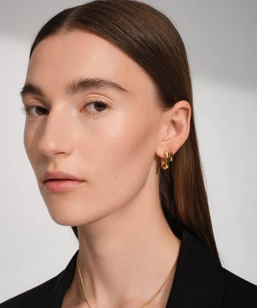 Tom Wood Frame Hoops Small Gold - Bilde 3