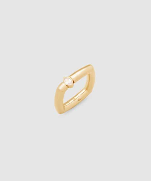 Tom Wood Frame Ring Slim Gold Marquise