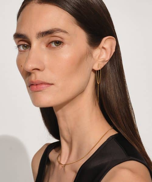 Tom Wood Sleek Ear Chain Gold Brilliant 140 mm - Bilde 2