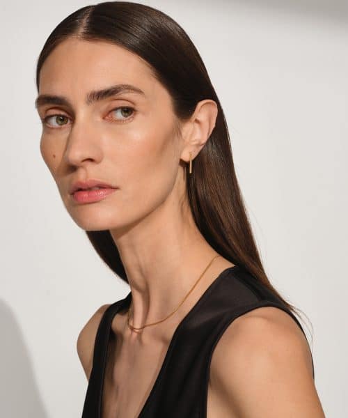 Tom Wood Sleek Ear Bar Gold Brilliant - Bilde 2
