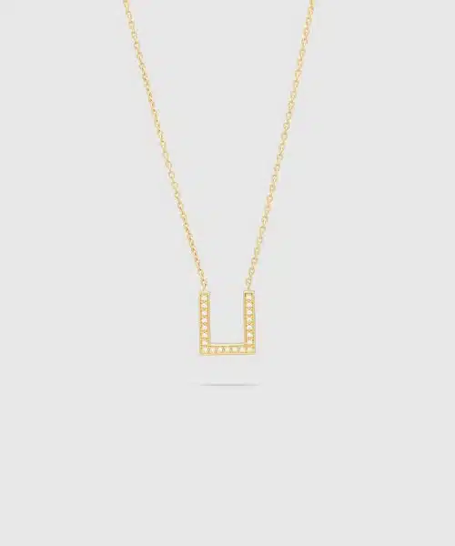 Tom Wood Sleek Pendant Gold Brilliant