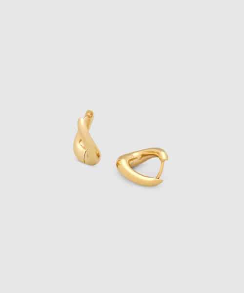 Tom Wood Twist Hoops Small Gold