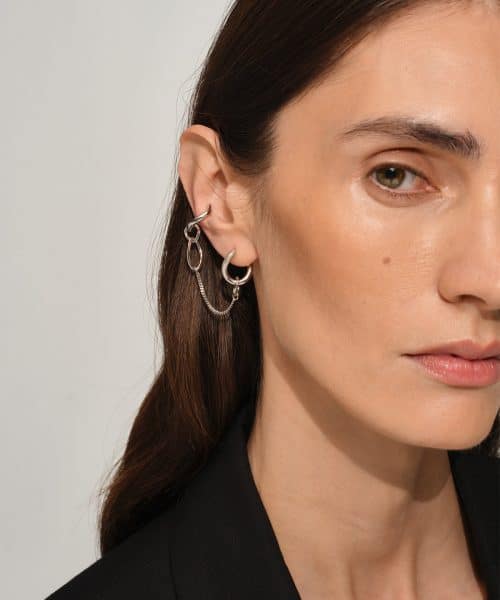 Tom Wood River Ear Cuff Chained Hoop - Bilde 2
