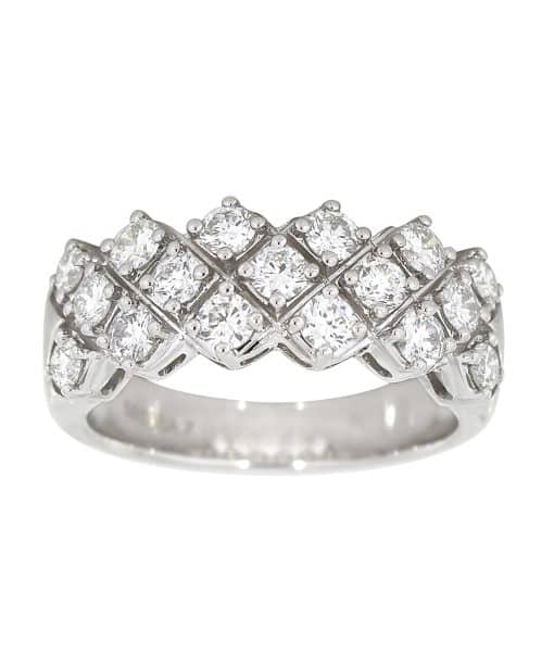 Diamantring 1.20ct. Brilliant Cut, Top Wesselton SI, Hvitt gull