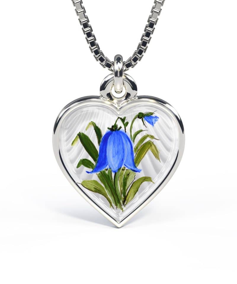 Pia & Per - Halskjede i sølv - Blåklokke