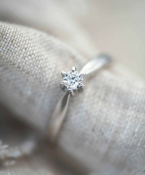 Capella ring i hvitt gull, Diamant 0.30ct (WSI) - Bilde 2