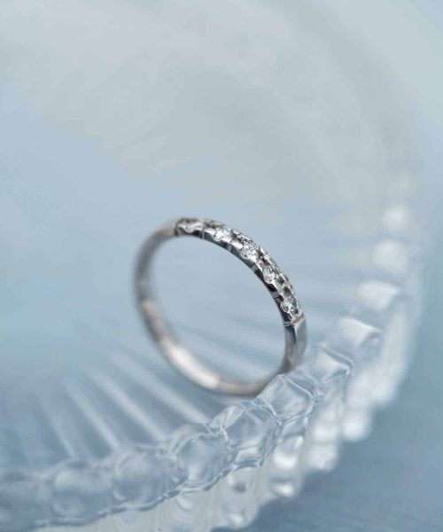 Alliansering Alpha i hvitt gull, Diamant 0.30ct (WSI) - Bilde 2