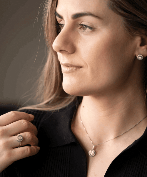 Ring i hvitt gull med diamant 0,50 ct WSI - Bilde 4