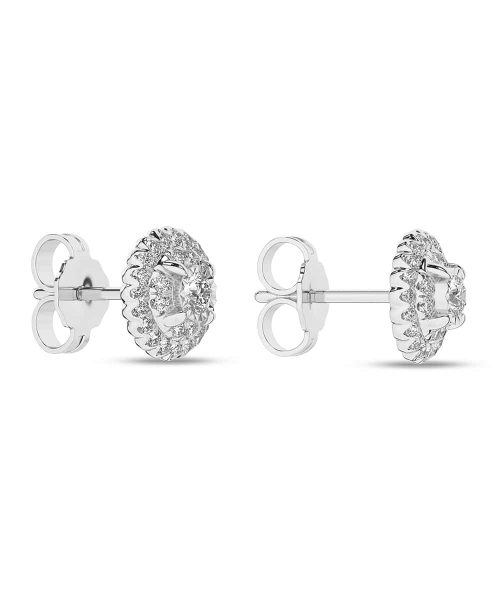 Diamantøredobber Hvitt gull 0.25ct. Brilliant Cut - Bilde 3