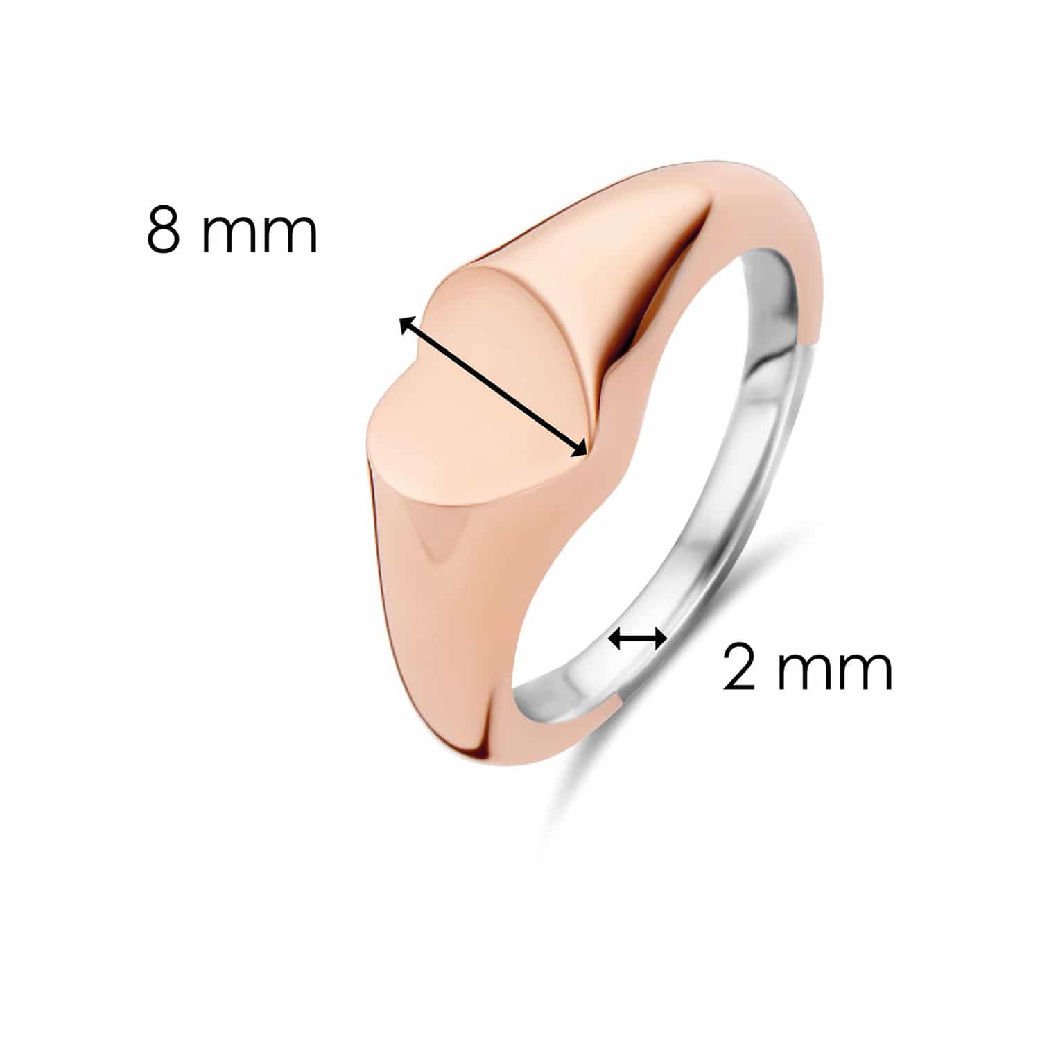Ti Sento - Milano Ring Forgylt Sølv - 12221SR - Bilde 4
