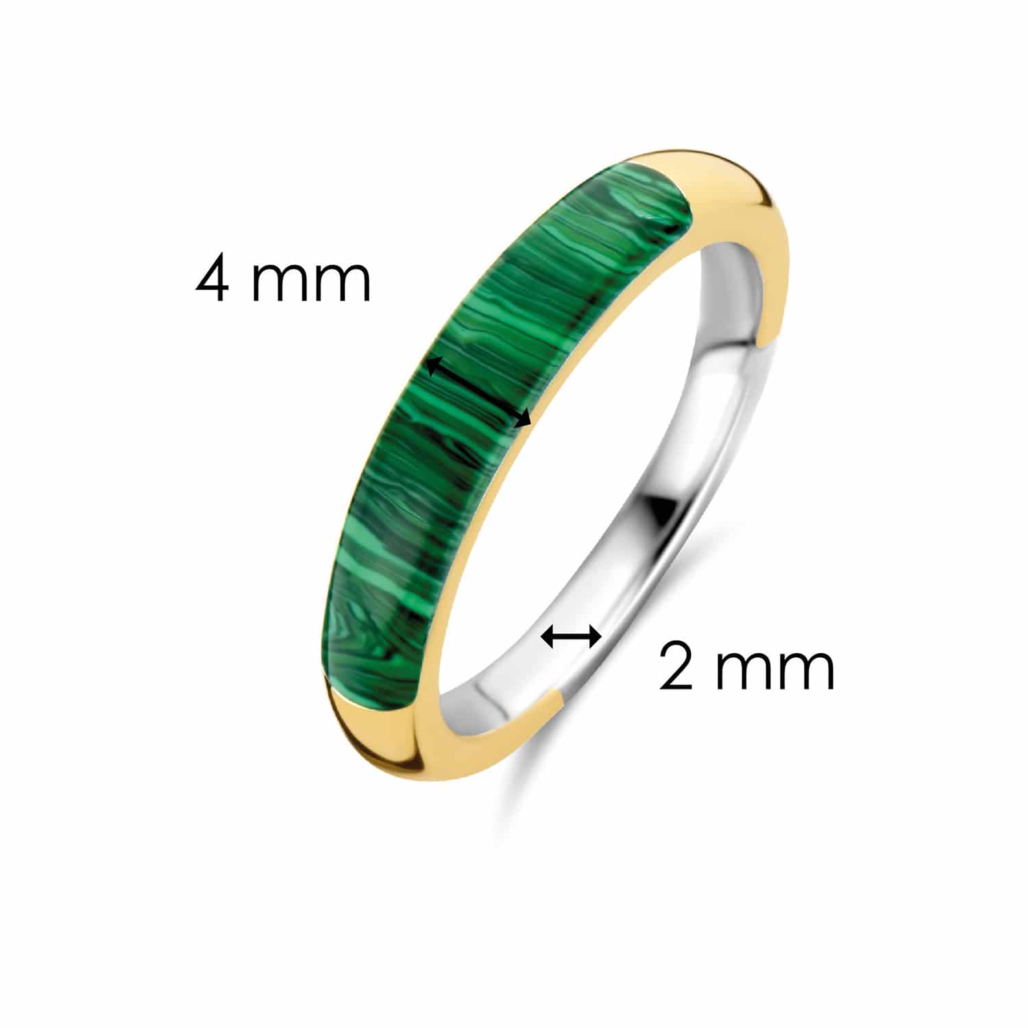 Ti Sento - Milano Ring Forgylt Sølv - 12230MA - Bilde 4