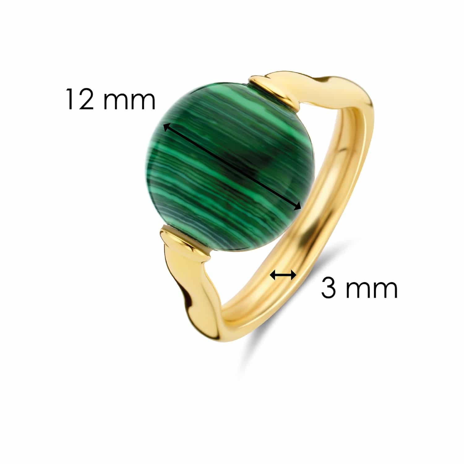 Ti Sento - Milano Ring Forgylt Sølv - 12231MA - Bilde 4