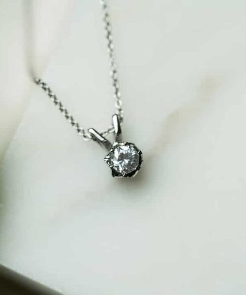 Tulipan anheng i gult gull med diamant 0,30 ct twsi - Bilde 3