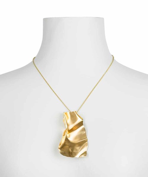 Foil necklace, 925 Silver, 18k Gold plated - Bjørg - Bilde 2