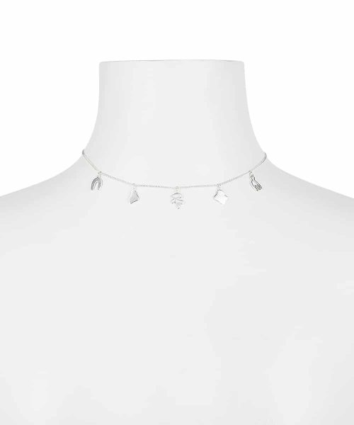 Arp charm necklace, 925 Silver based, Silver plated - Bjørg - Bilde 2