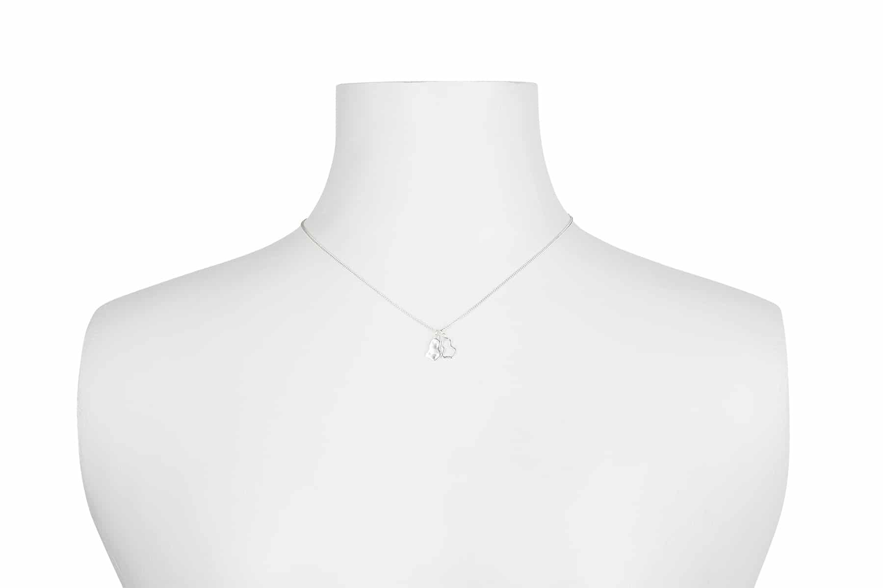 Arp charm necklace, 925 Silver based, Silver plated - Bjørg - Bilde 2
