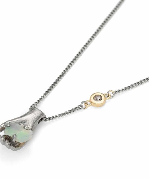 Occult necklace, 925 Silver based, Black Silver plated - Bjørg