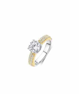 Ti Sento Classic Zirconia Ring with stone