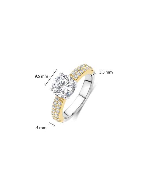 Ti Sento Classic Zirconia Ring with stone - Bilde 4