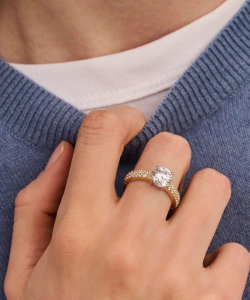 Ti Sento Classic Zirconia Ring with stone - Bilde 6