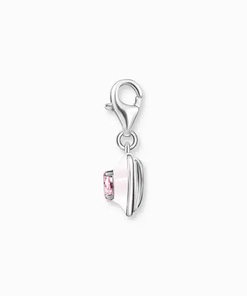 Thomas Sabo Charm pendant heart with pink stones silver - Bilde 2